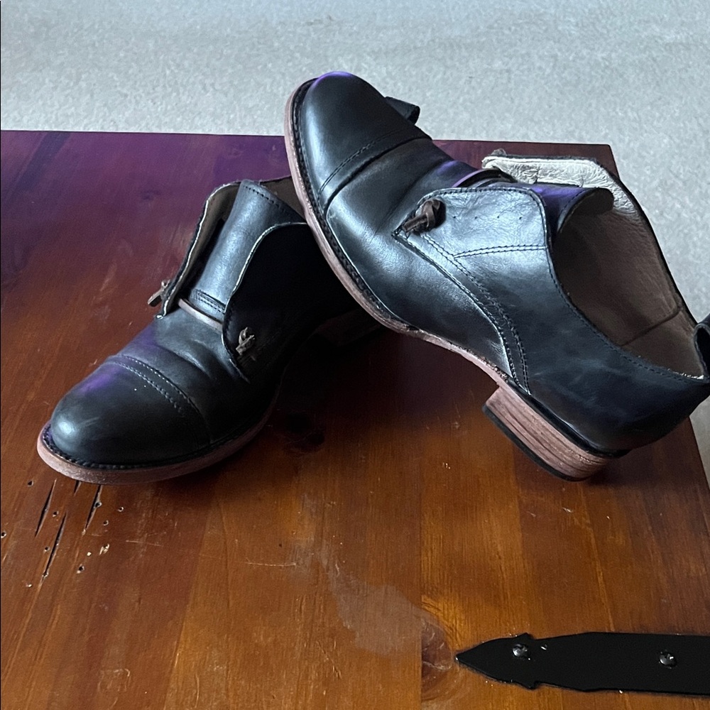 Freebird by Steven Black Leather Loafers